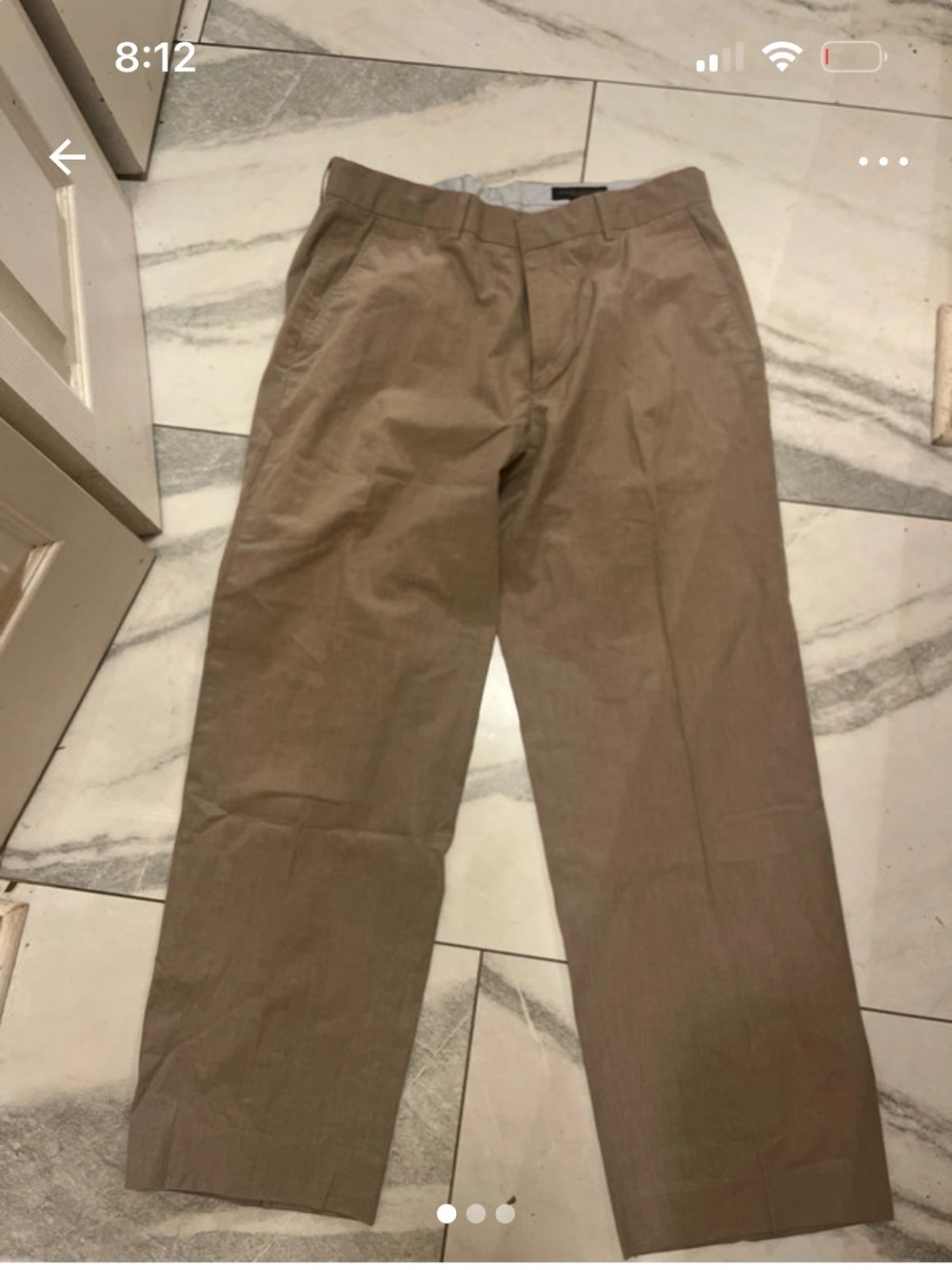 Banana Republic Khaki Straight-Leg Chinos - Tan